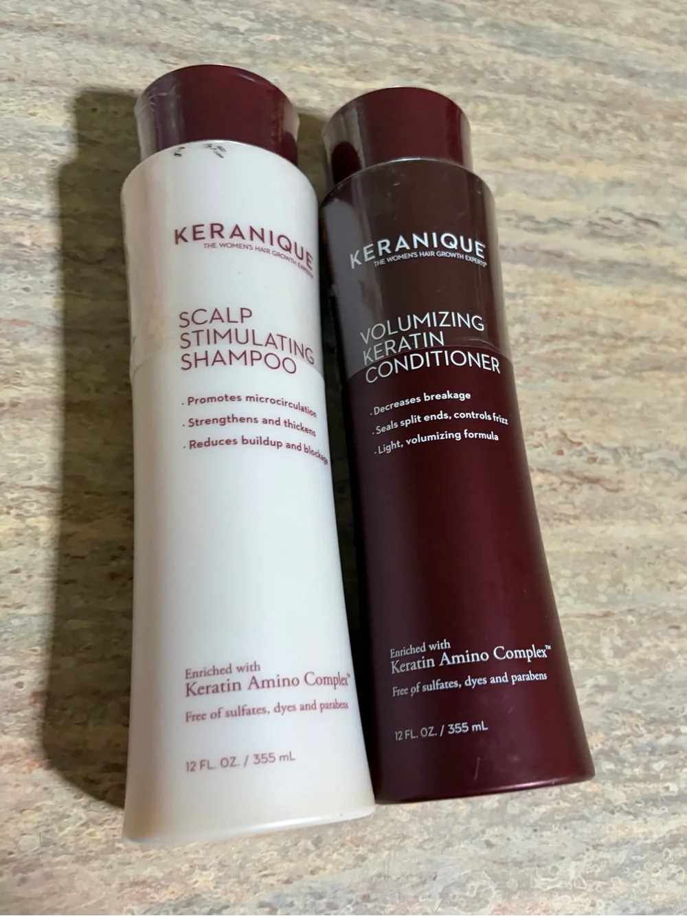 Keranique Scalp Stimulating Shampoo & Volumizing Keratin Conditioner Set